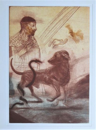 null Miguel CONDÉ (1939)
homme et animaux
Eau forte en couleurs signée et numérotée...