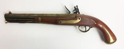 null Large black powder flintlock pistol, 
Modern manufacture Harpers Ferry, 
New...