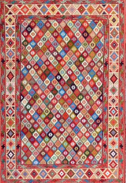 null Original soumak (Azerbaïdjan) vers 1985
Technique de la tapisserie, travail...