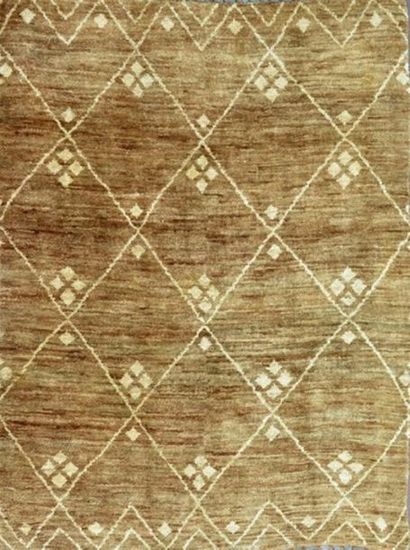 null Original tapis marocain (Nord atlas, Maroc) vers 1980.
Velours en laine sur...