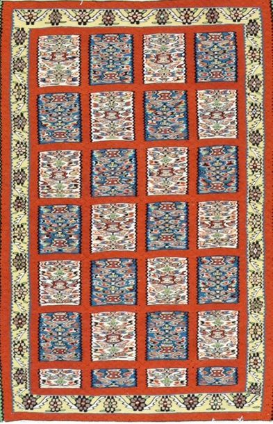 null Kilim senneh (Iran) circa 1985
Double-sided. Needlework, tapestry technique,...