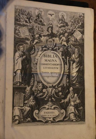null Biblia Magna. Volume III, Paris 1643. VERANI Pantheon argutae elocutionis. 
-...
