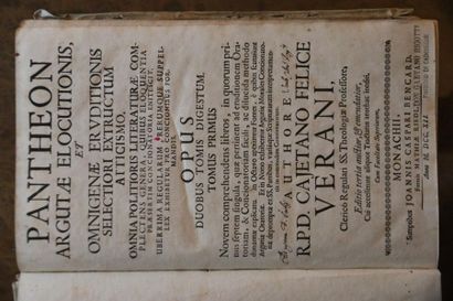 null Biblia Magna. Tome III, Paris 1643. VERANI Pantheon argutae elocutionis. 
-...