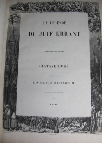 null Légende du juif errant, Gustave Doré, Michel Levy frères, Paris, 1856. 1st edition,...