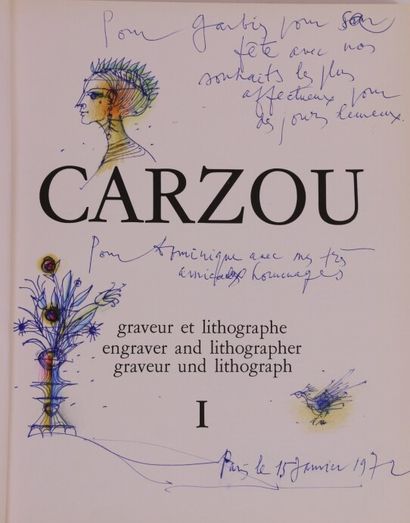 null CARZOU Jean (1907-2000)

Profil - Fleurs - Oiseau, 15/01/1972

Dessin au stylo...