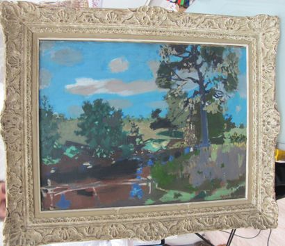 null LEGUEULT Raymond (1898-1971)

Paysage à l'arbre

Huile sur toile, au dos une...