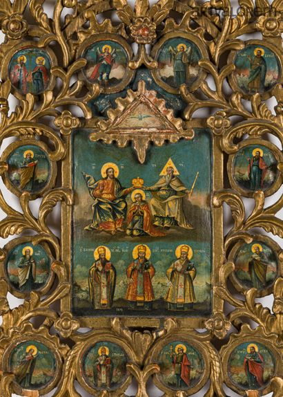 null ROMANIA, 1810

An important icon, the central panel shows the coronation of...