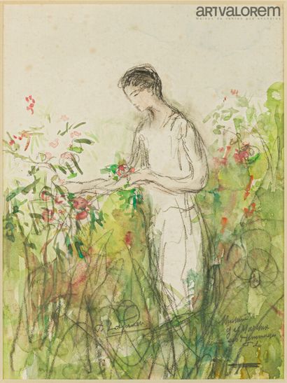 null LAPRADE Pierre (1875-1931)

Jeune femme cueillant des roses

Aquarelle et crayon...