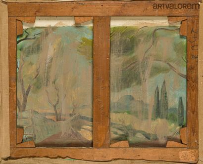 null CAVAILLES Jules (1901-1977)

Compotier et bouquet à la table verte, 1938

Huile...