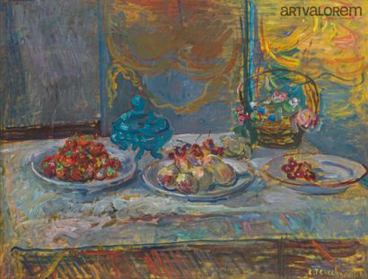 null 
TERECHKOVICH Konstantin Andreevich (1902-1978)




Fruit plates and sugar bowl




Oil...