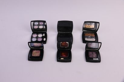 null Chanel - (years 2010)

Assortment of 6 boxes: 2 "Lumières d'Artifice" lip glosses,...
