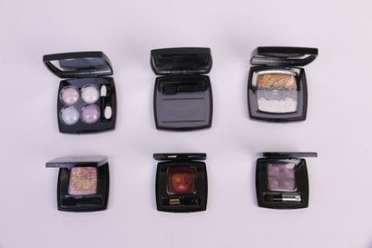 null Chanel - (years 2010)

Assortment of 6 boxes: 2 "Lumières d'Artifice" lip glosses,...