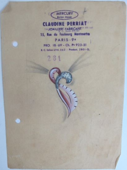 null Maison de joaillerie Claudine Perriat - Mercury circa 1950-60

Quinze dessins...