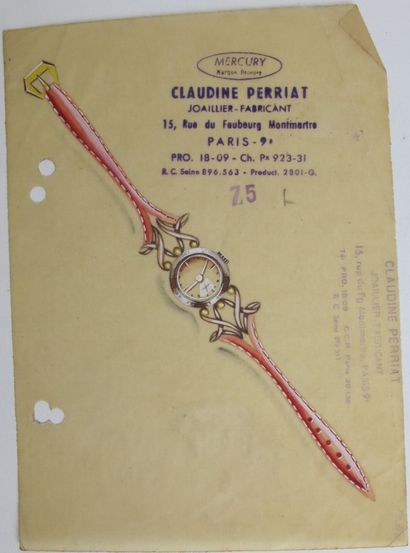 null Maison de joaillerie Claudine Perriat - Mercury circa 1950-60

Quinze dessins...