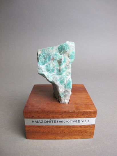 null Deux fragments d'Amazonites l'une du Brésil et l'autre de Pikes-Peak au Colorado

H....