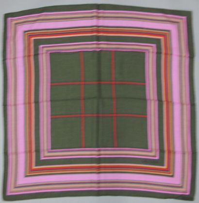 null Lot sept de foulards, carrés en soie, coton, laine de divers couleurs, divers...