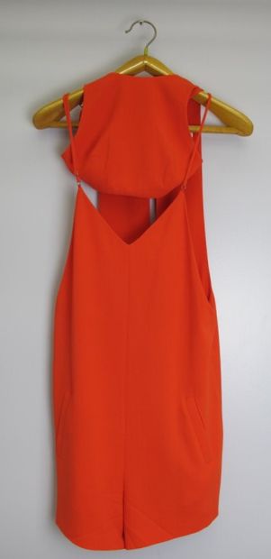 null ALEXANDER WANG

Short jumpsuit in coral orange-red fabric made up of a bra,...