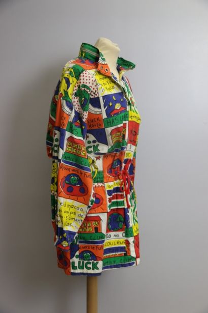 null KO and KO by Jean-Charles de Castelbajac circa 1990, 

Hooded raincoat with...