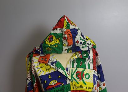 null KO and KO by Jean-Charles de Castelbajac circa 1990, 

Hooded raincoat with...