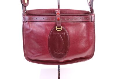 null CARTIER Cartier's must-haves

Burgundy suede flap messenger bag, burgundy leather...