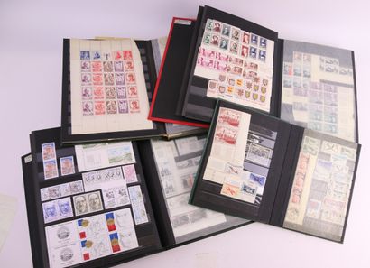null FRANCE Issues 1863/1960: 4 binders containing mainly mint stamps, from 1940,...