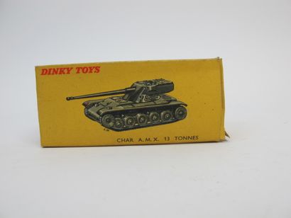 null Dinky toys lot de 2 miniatures militaires en boite d'origine dont : Char AMX...