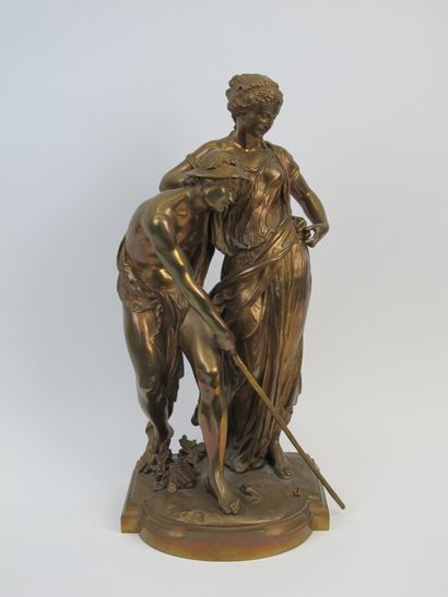 null Provin SERRES (1840-?)


Bronze group with brown patina representing Aphrodite...