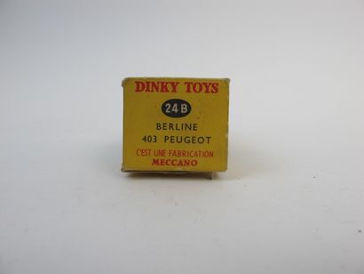 null Dinky Toys France set of 2 miniatures at 1/43rd of which : Peugeot 403 sedan...