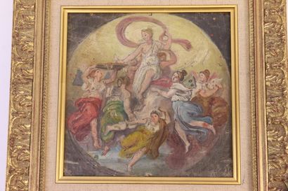 null 19th century school


Allegory


Oil on framed panel


Probably a decor project...