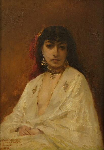 null Victor DARROUX (19th century)


Oriental with negligee


Oil on panel, signed...