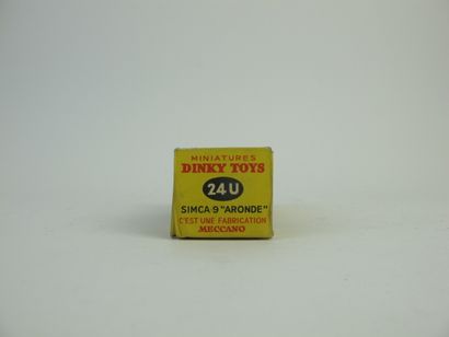 null Dinky Toys France set of 2 miniatures at 1/43rd of which : Simca 9 dove reference...
