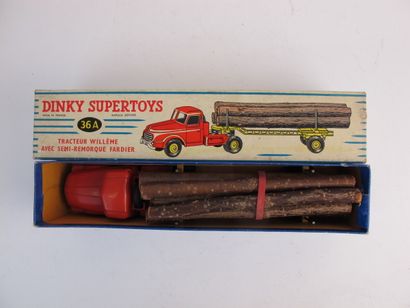 null Lot of 2 Dinky supertoys so Willeme tractor with semi-trailer fardier reference...