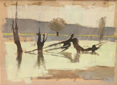 null Paul PERREAULT


Flooding. Oil on cardboard, signed lower right, dated 74.


50...