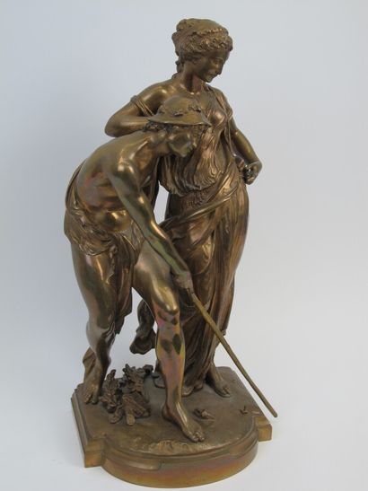 null Provin SERRES (1840-?)


Bronze group with brown patina representing Aphrodite...
