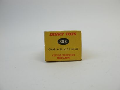 null Dinky toys lot de 2 miniatures militaires en boite d'origine dont : Char AMX...