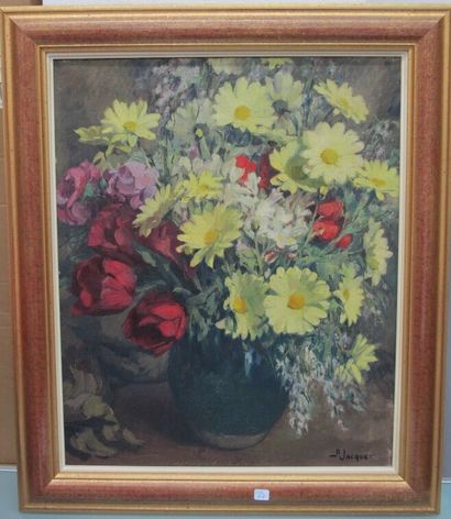 null Bernard JACQUET (XXth)


Bouquet of daisies


Oil on canvas, signed lower right


61...