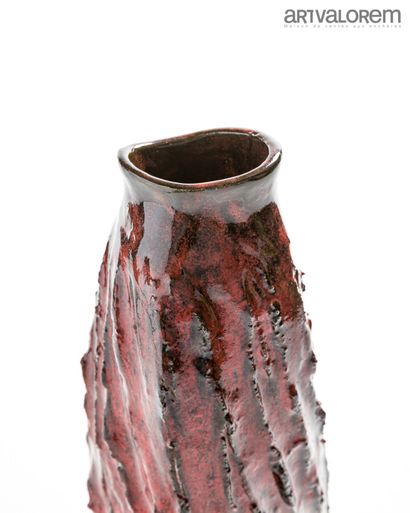 null ARAGUNDI HANUS Amanda (born 1964)

Oblong vase with a narrow neck in black and...