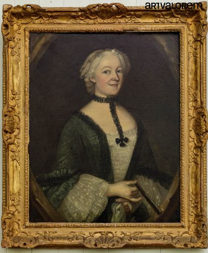 null Ecole française du XVIIIème siècle

Portrait de femme à l'éventail.

Huile sur...