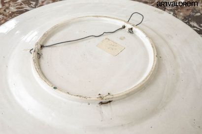 null URBINO, XIXème siècle

Paire de plats circulaires en faïence à décor polychrome...