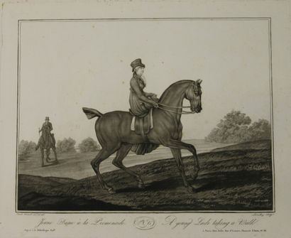 null After Carle and Horace VERNET

Four aquatints in black from the "suite of horses".

36...