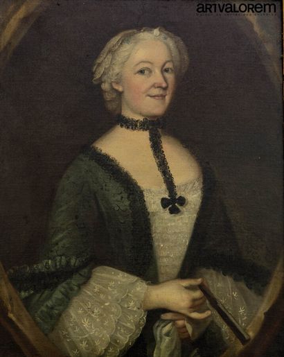 null Ecole française du XVIIIème siècle

Portrait de femme à l'éventail.

Huile sur...