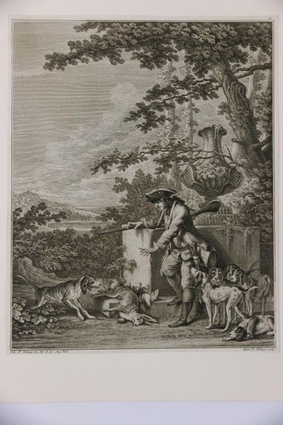 null J.Elias RIDINGER (1698-1767) Martin Elias RIDINGER (1730- 1780) 

Four etchings...