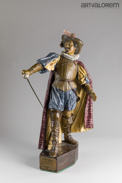 null 
Friedrich Goldscheider and CHERC, 1889




Cyrano de Bergerac, polychrome enamelled...