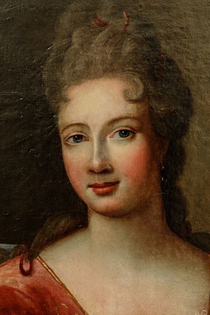 null Ecole française du XVIIIème siècle, d'époque Louis XV

Portrait de dame de qualité

Huile...