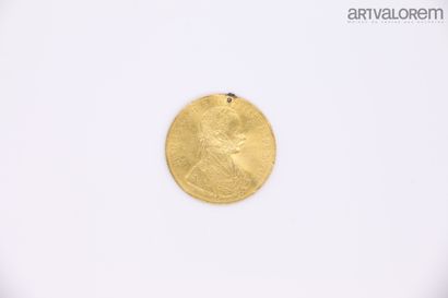 null Monnaie en or de 4 ducats de François Joseph d'Autriche année 1912.

D. 4 cm

Poids:...