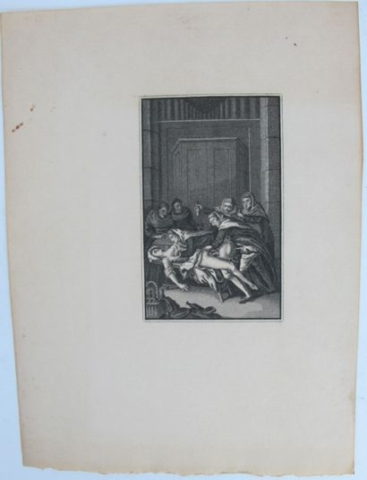 null Neuf gravures érotiques du XVIIIe siècle.

17,8 x 13,5 cm