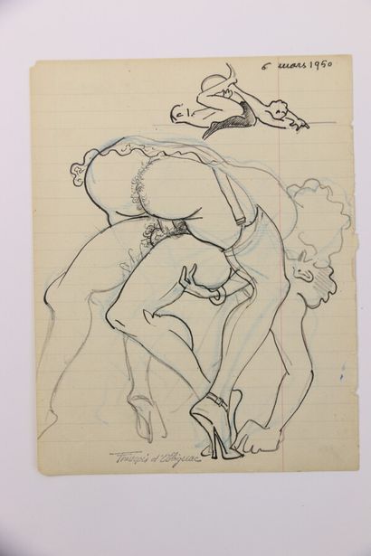 null François D'ALBIGNAC (1903-1958)

Six dessins au crayon, lavis, encre et aquarelle...