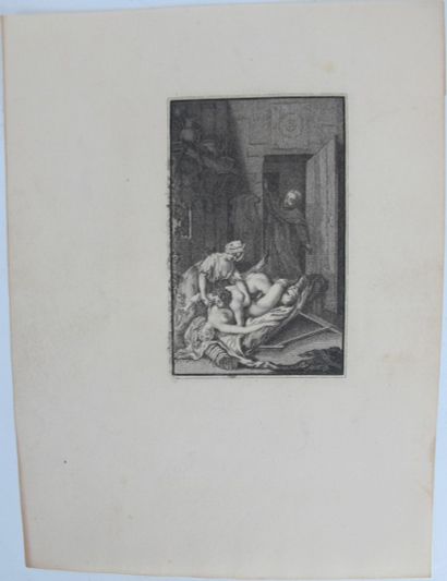 null Neuf gravures érotiques du XVIIIe siècle.

17,8 x 13,5 cm