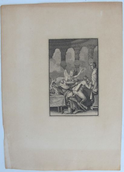 null Neuf gravures érotiques du XVIIIe siècle.

17,8 x 13,5 cm