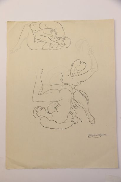 null François D'ALBIGNAC (1903-1958)

Huit dessins au crayon, lavis, encre et aquarelle...